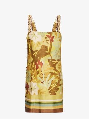 Alemais maxi beaded woven mini dress